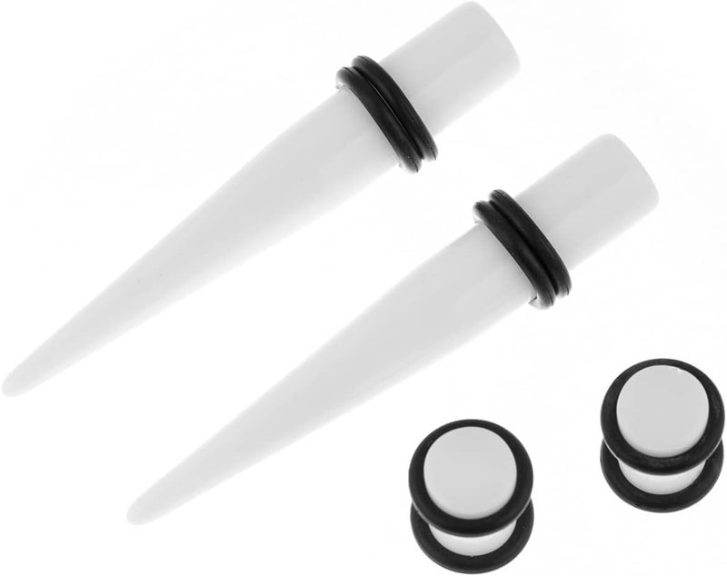Memsion Ear Stretching Kit 50 Pieces 14Gauges-00Gauges Earrings Piercing Kit - Image 3